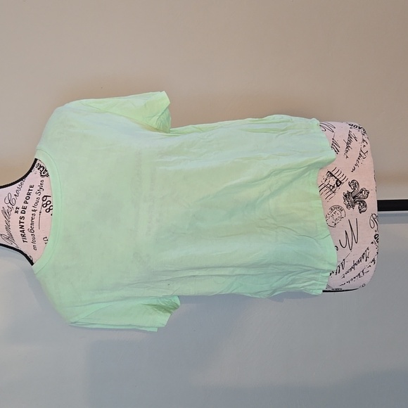 Lime Green Crop Tee - Picture 1 of 4